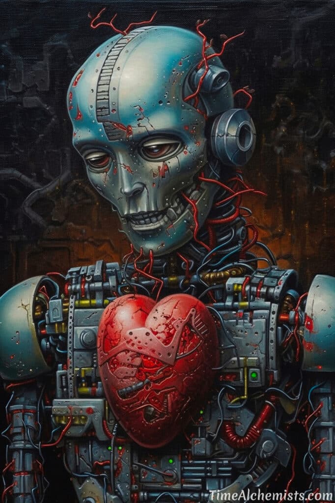 The AI Heart Artwork By TimeAlchemists.com