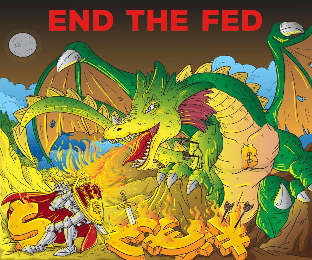 END THE FED Artwork web By TimeAlchemists.eth